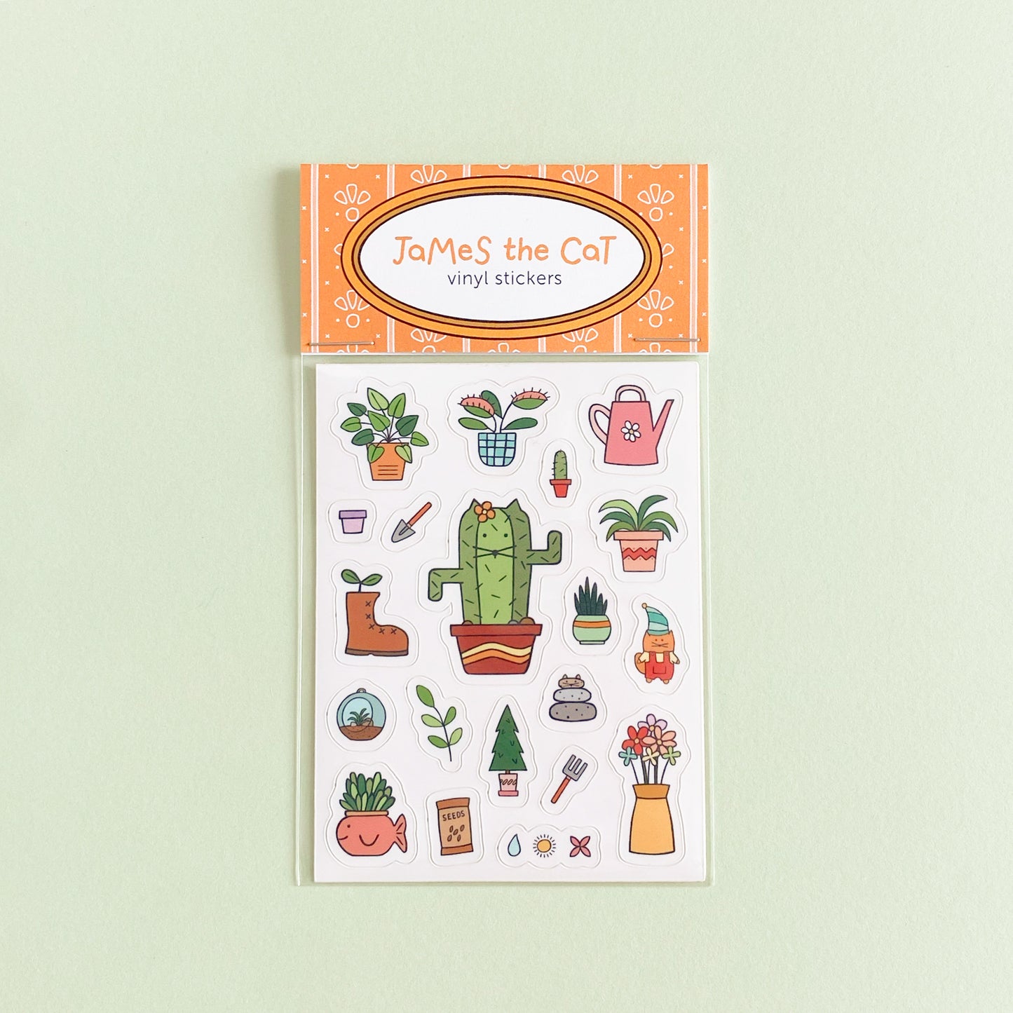 JAMES LOVES PLANTS - STICKERS