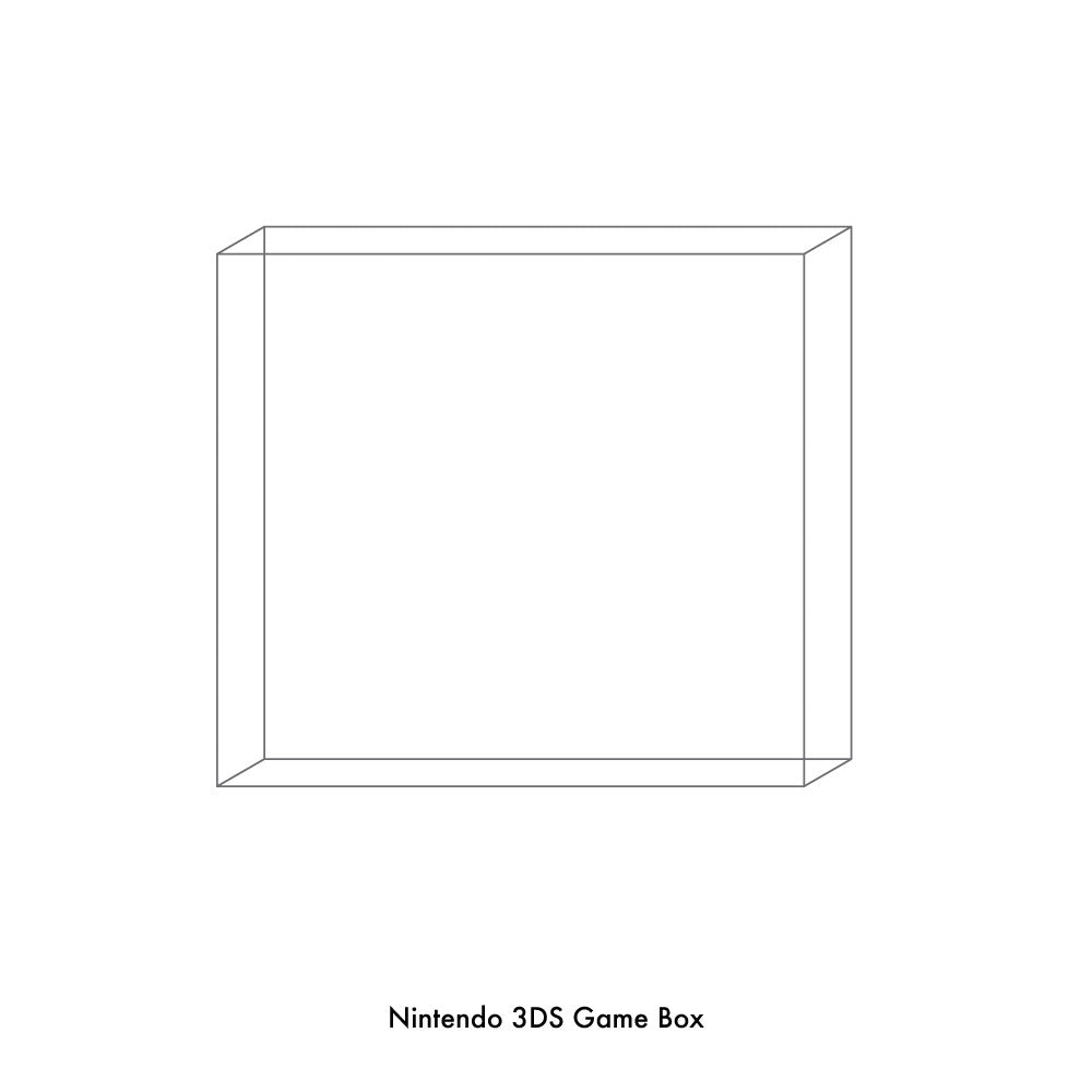 NINTENDO 3DS GAME BOX PLASTIC PROTECTOR