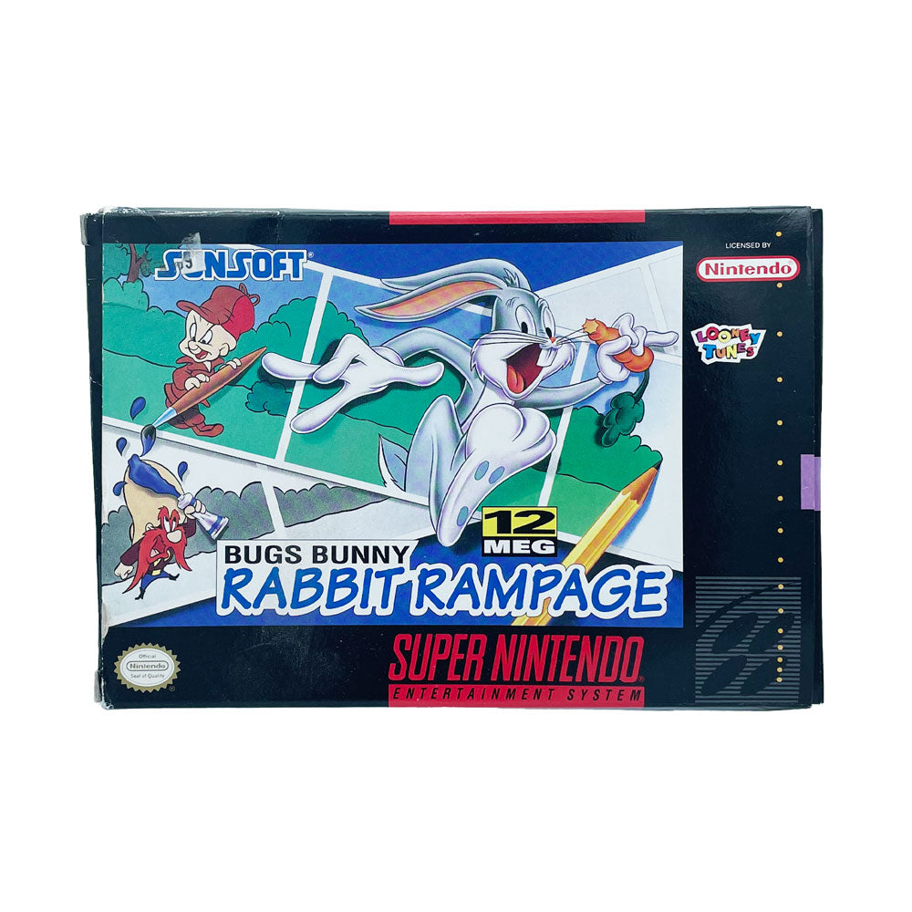 BUGS BUNNY RABBIT RAMPAGE - BOXED - SNES