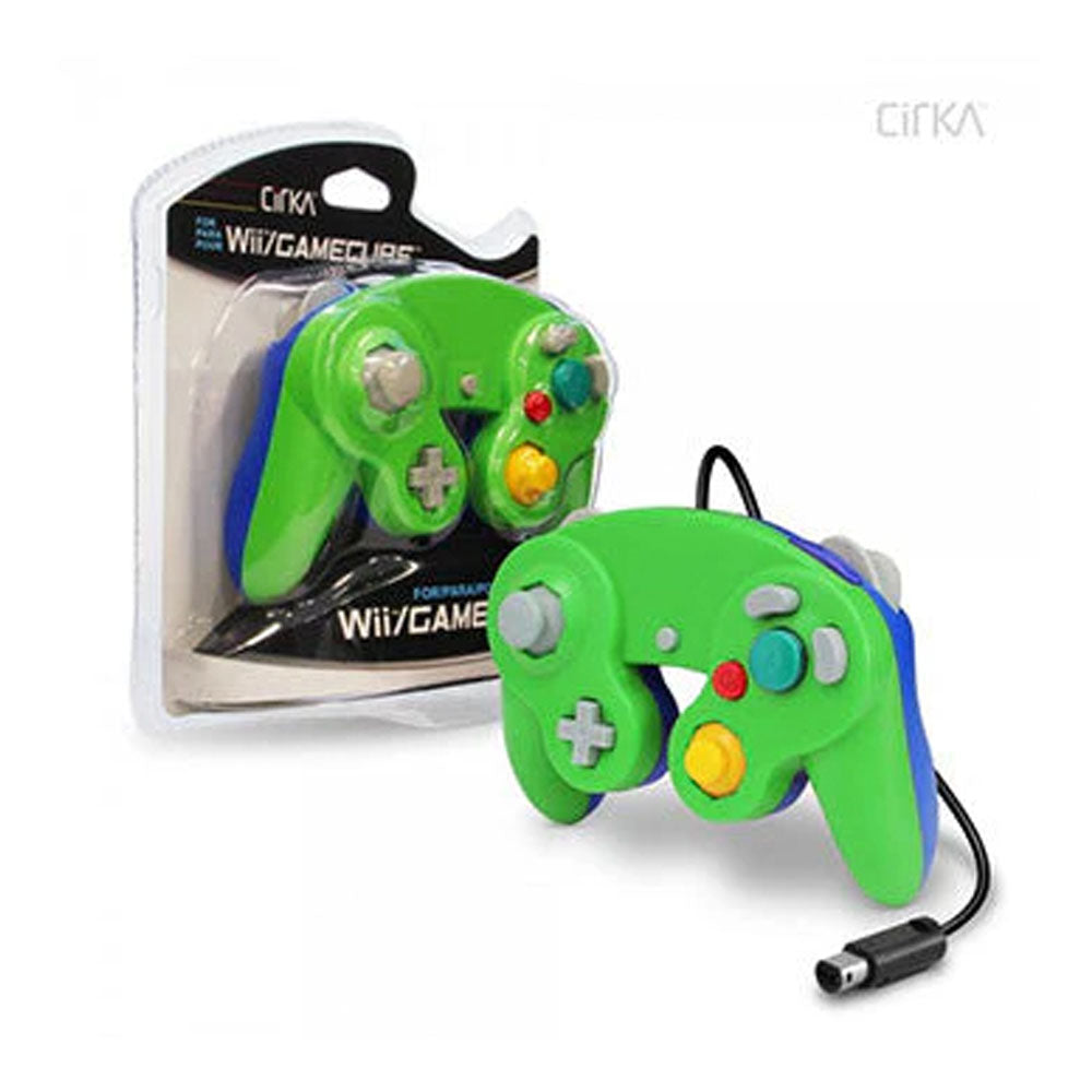 CIRKA GAMECUBE CONTROLLER | GREEN AND BLUE