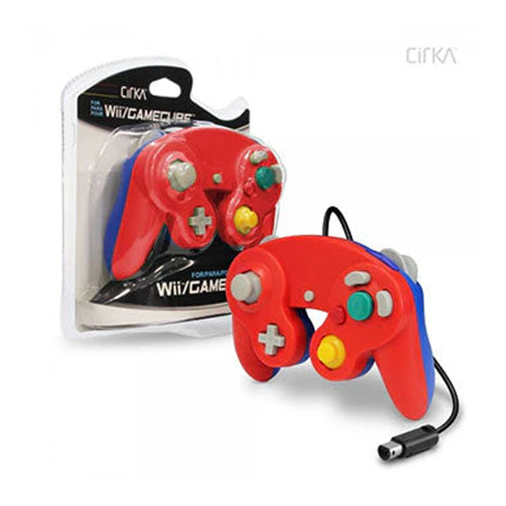 CIRKA GAMECUBE CONTROLLER | RED AND BLUE