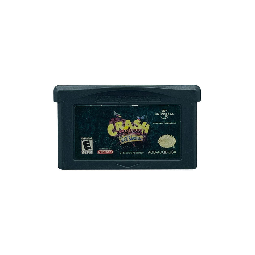CRASH BANDICOOT THE HUGE ADVENTURE | LABEL WEAR | GBA