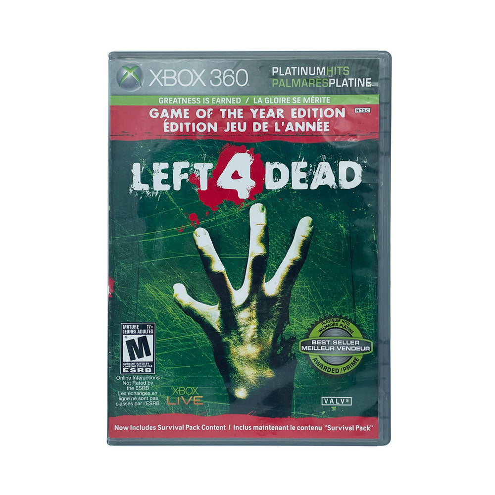 LEFT 4 DEAD GAME OF THE YEAR PLATINUM HITS | 360