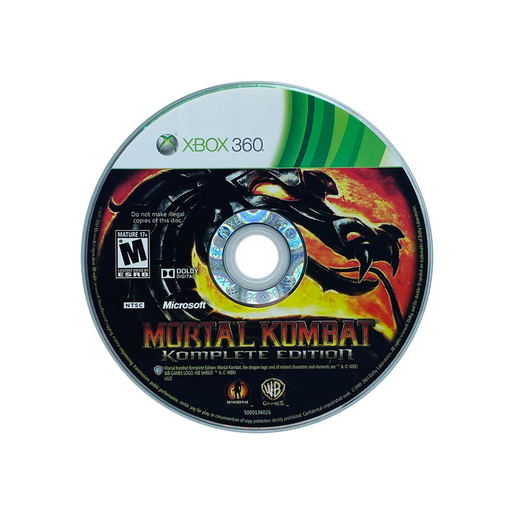 MORTAL KOMBAT KOMPLETE EDITION | DISC ONLY | 360