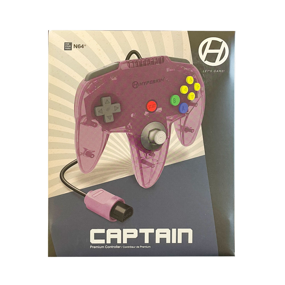 HYPERKIN "CAPTAIN" PREMIUM CONTROLLER FOR N64 - AMETHSYT