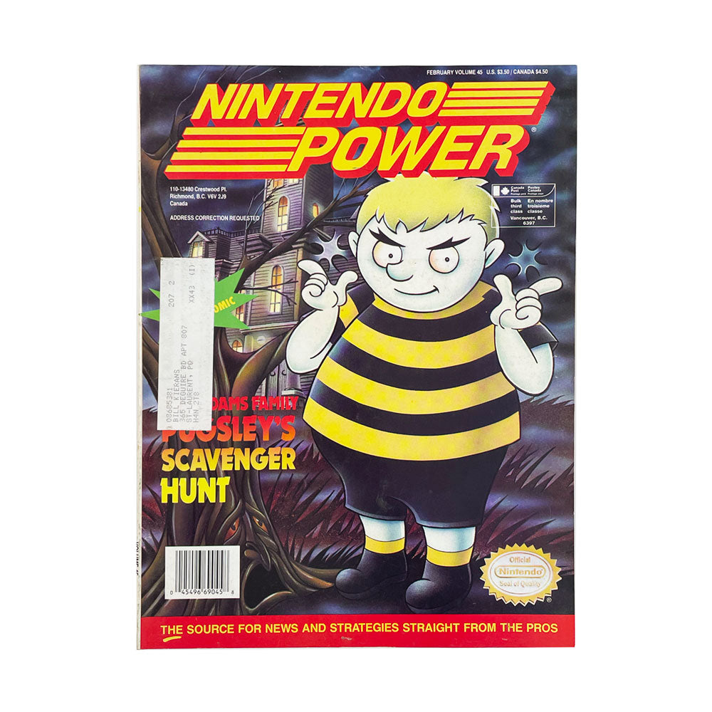 ADAM'S FAMILY | VOL 45 | NINTENDO POWER