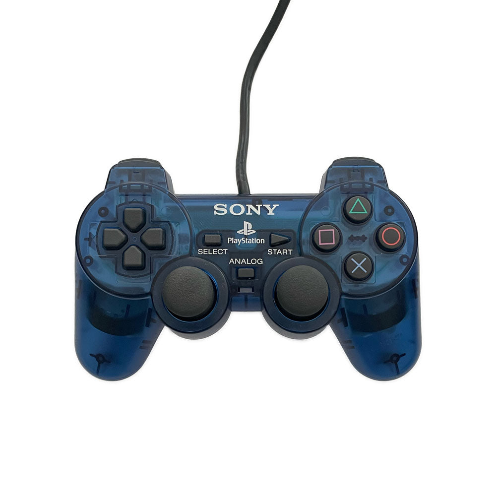 PS2 DUALSHOCK CONTROLLER | CLEAR BLUE