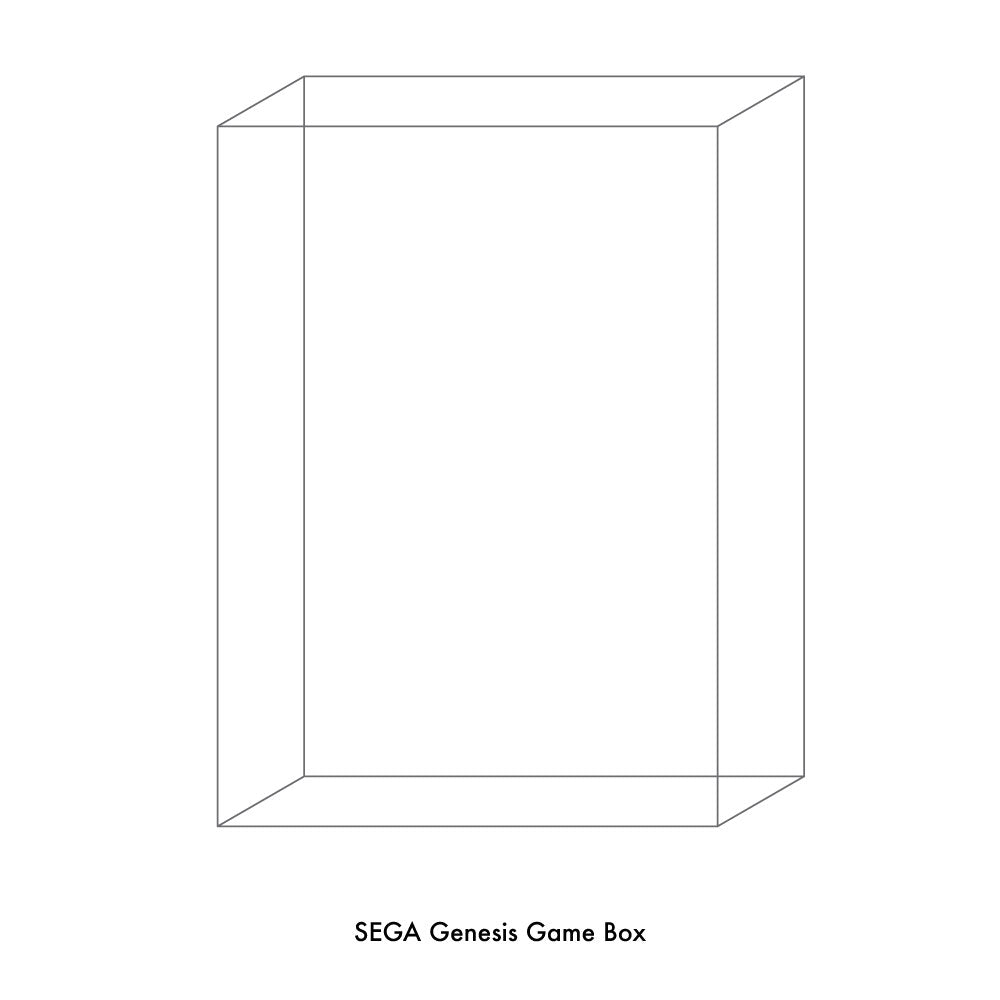 SEGA GENESIS GAME BOX PLASTIC PROTECTOR