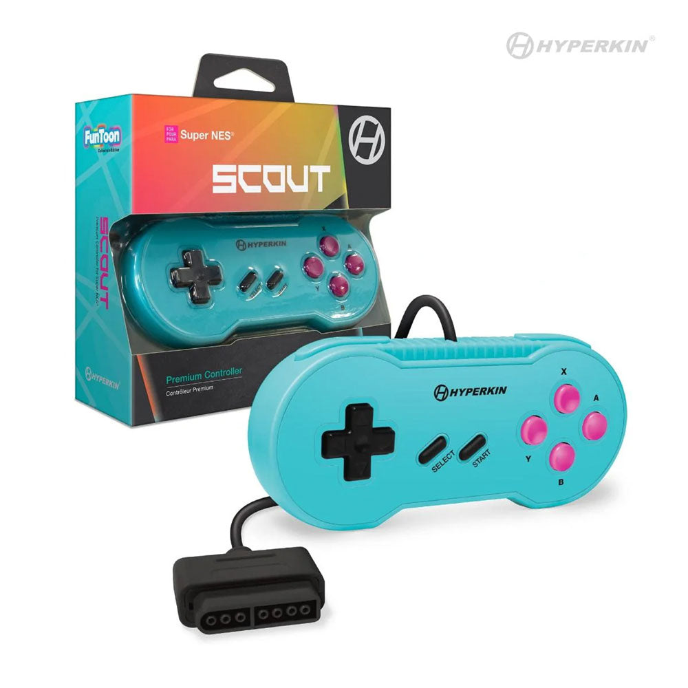 HYPERKIN SCOUT PREMIUM CONTROLLER FOR SUPER NES® | HYPERBEACH EDITION