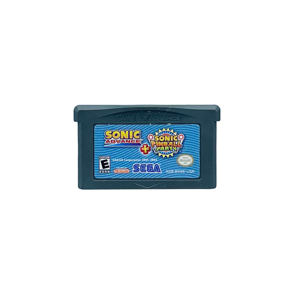 SONIC ADVANCE + SONIC PINBALL PARTY - GBA