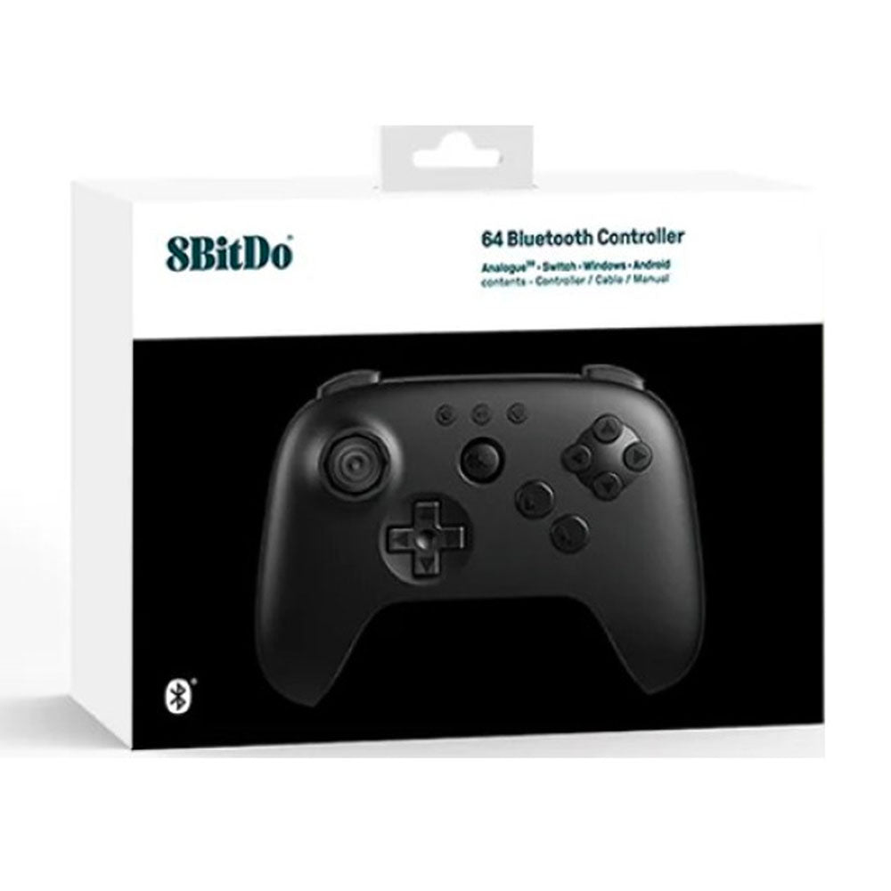 8BITDO 64 BLUETOOTH GAMEPAD CONTROLLER | BLACK