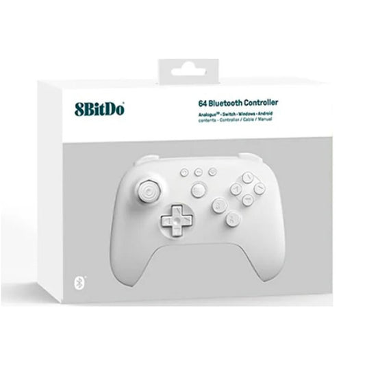 8BITDO 64 BLUETOOTH GAMEPAD CONTROLLER | WHITE