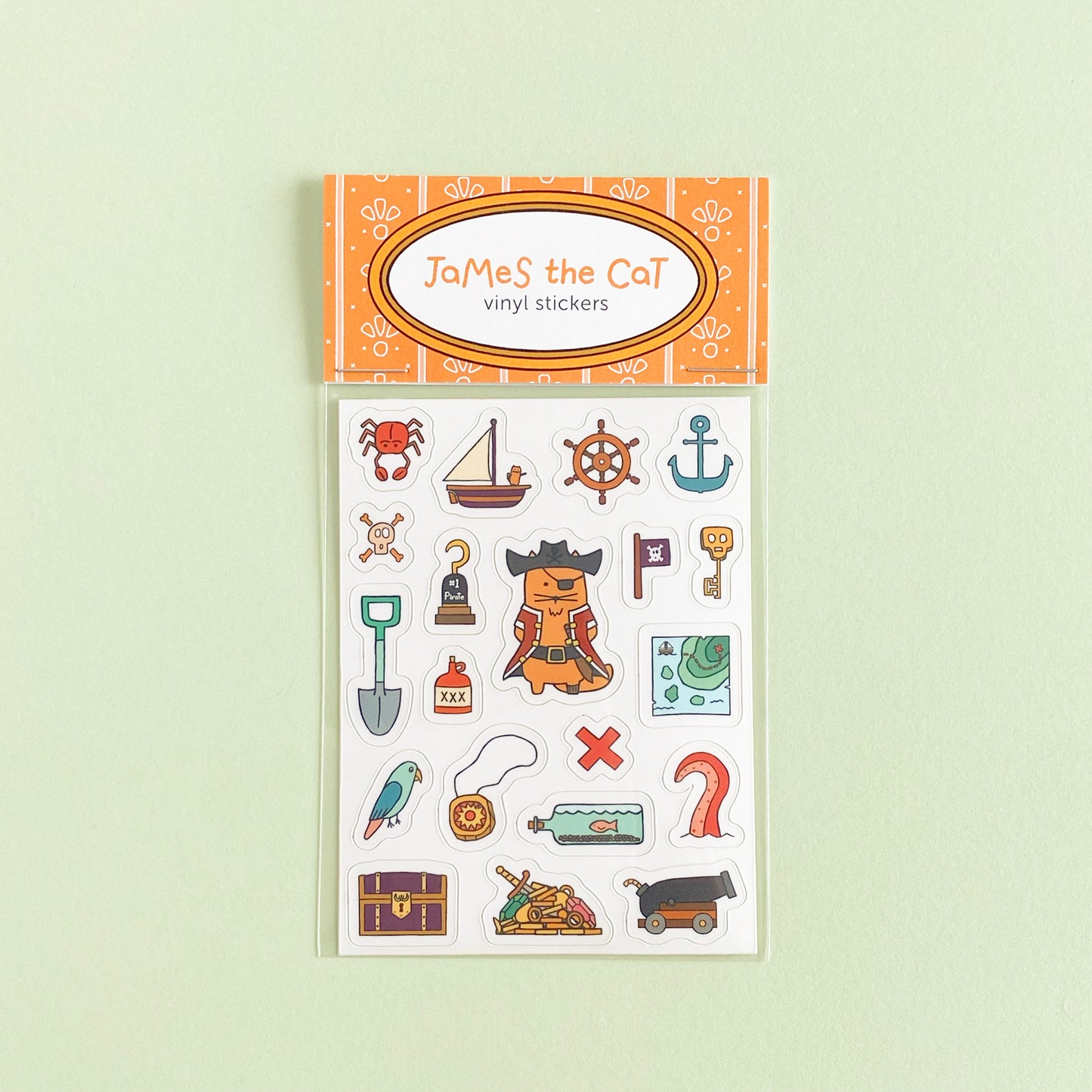 PIRATE JAMES - STICKERS