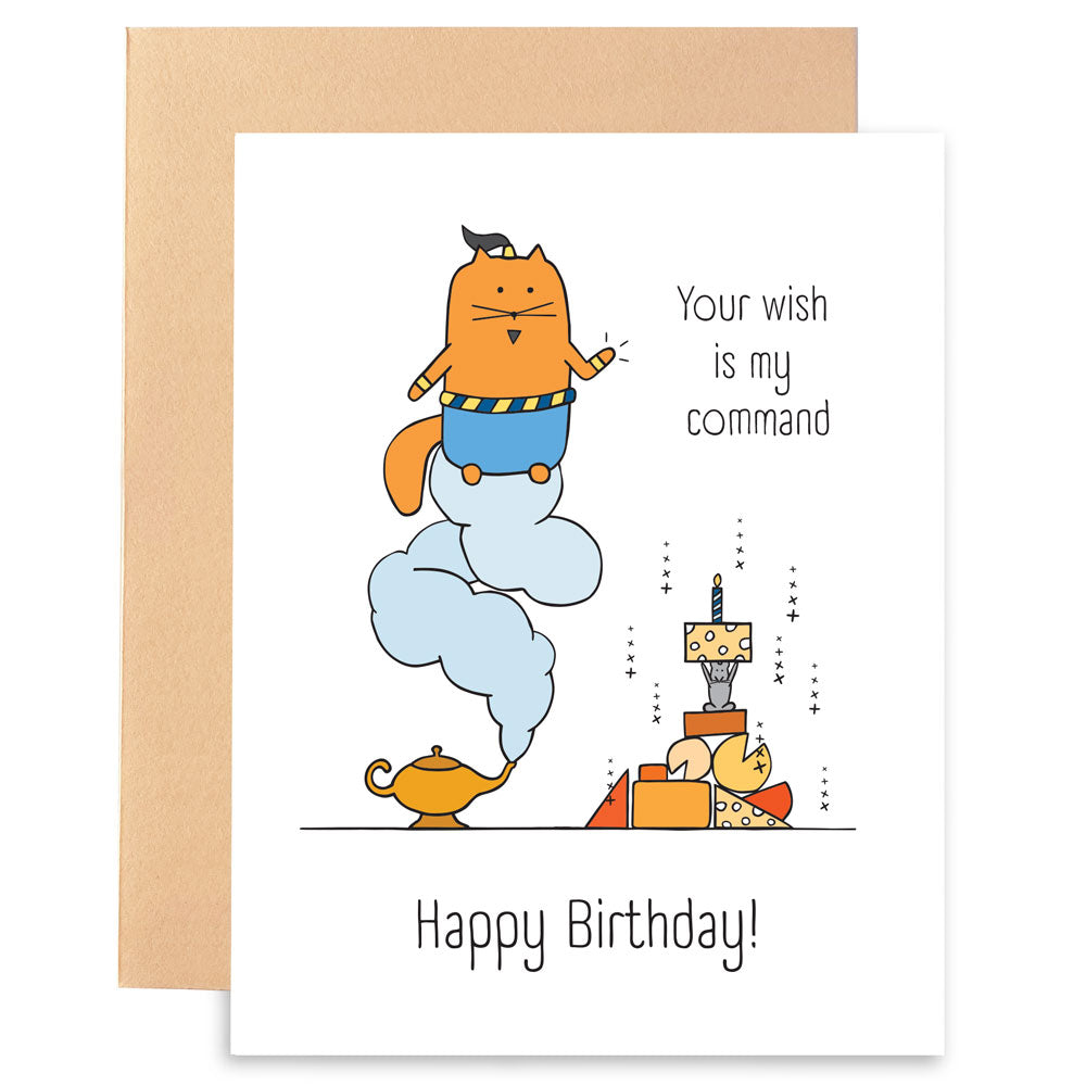 BIRTHDAY GENIE - GREETING CARD