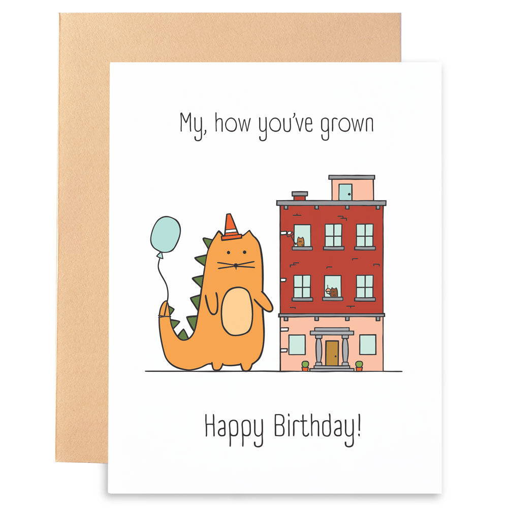 GROWING BIG BIRTHDAY - GREETING CARD