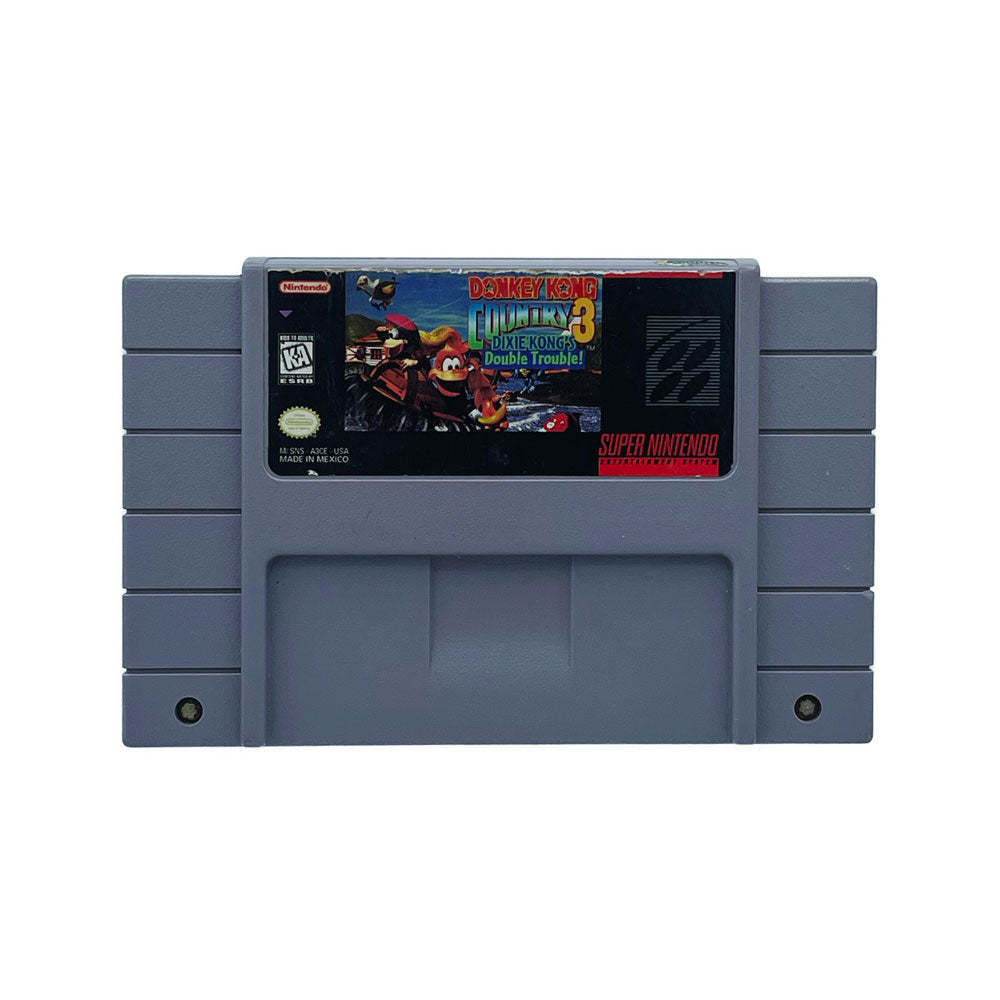 DONKEY KONG COUNTRY 3 DIXIE KONG'S DOUBLE TROUBLE | LABEL WEAR | SNES