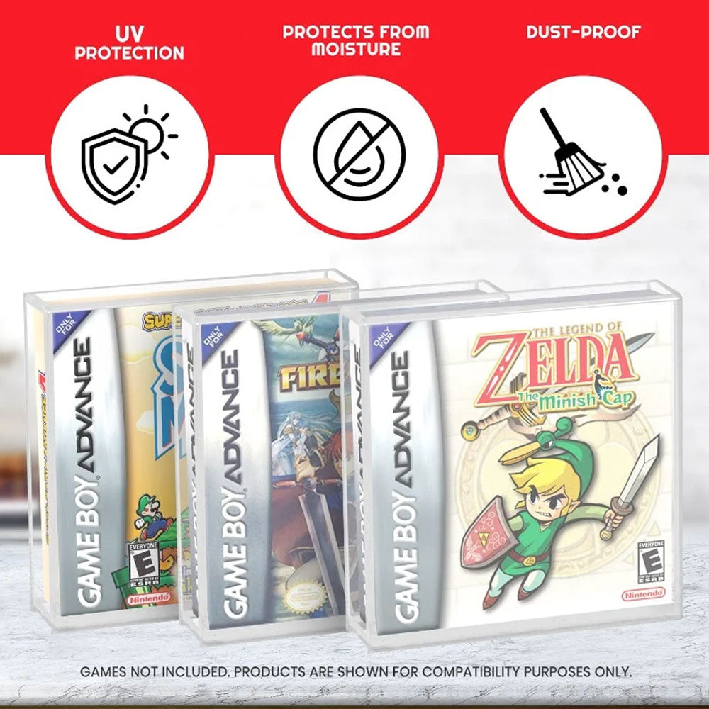 ACRYLIC CASE FOR GAMEBOY BOXED GAMES