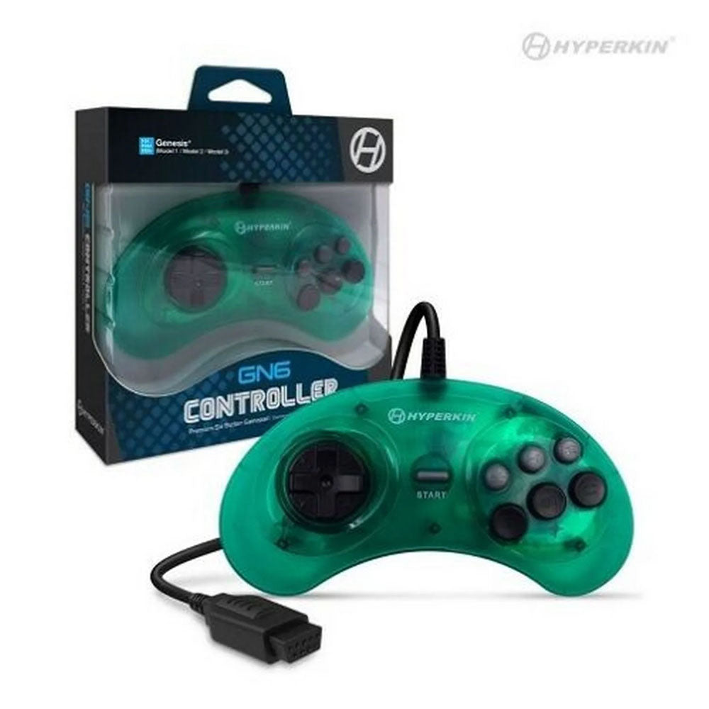 GN6 SEGA GENESIS CONTROLLER - GREEN