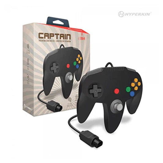 HYPERKIN "CAPTAIN" PREMIUM CONTROLLER FOR N64 - BLACK
