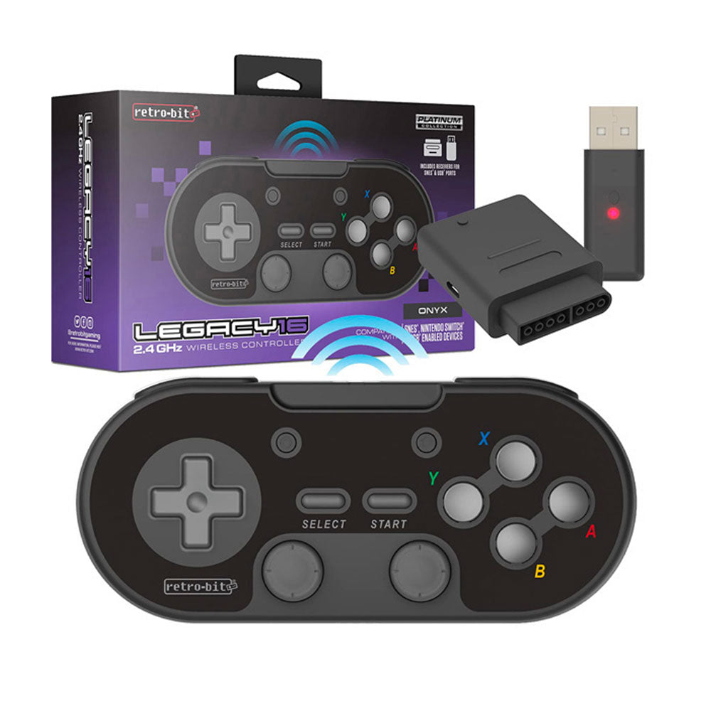 ONYX BLACK LEGACY 16 WIRELESS CONTROLLER | RETRO-BIT