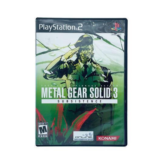 METAL GEAR SOLID 3 SUBSISTENCE | NO MANUAL | PS2