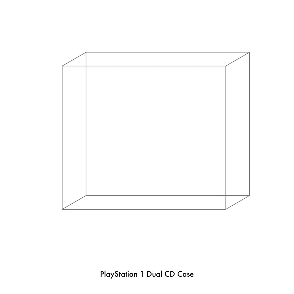 PLAYSTATION 1 DUAL CD GAME BOX PLASTIC PROTECTOR
