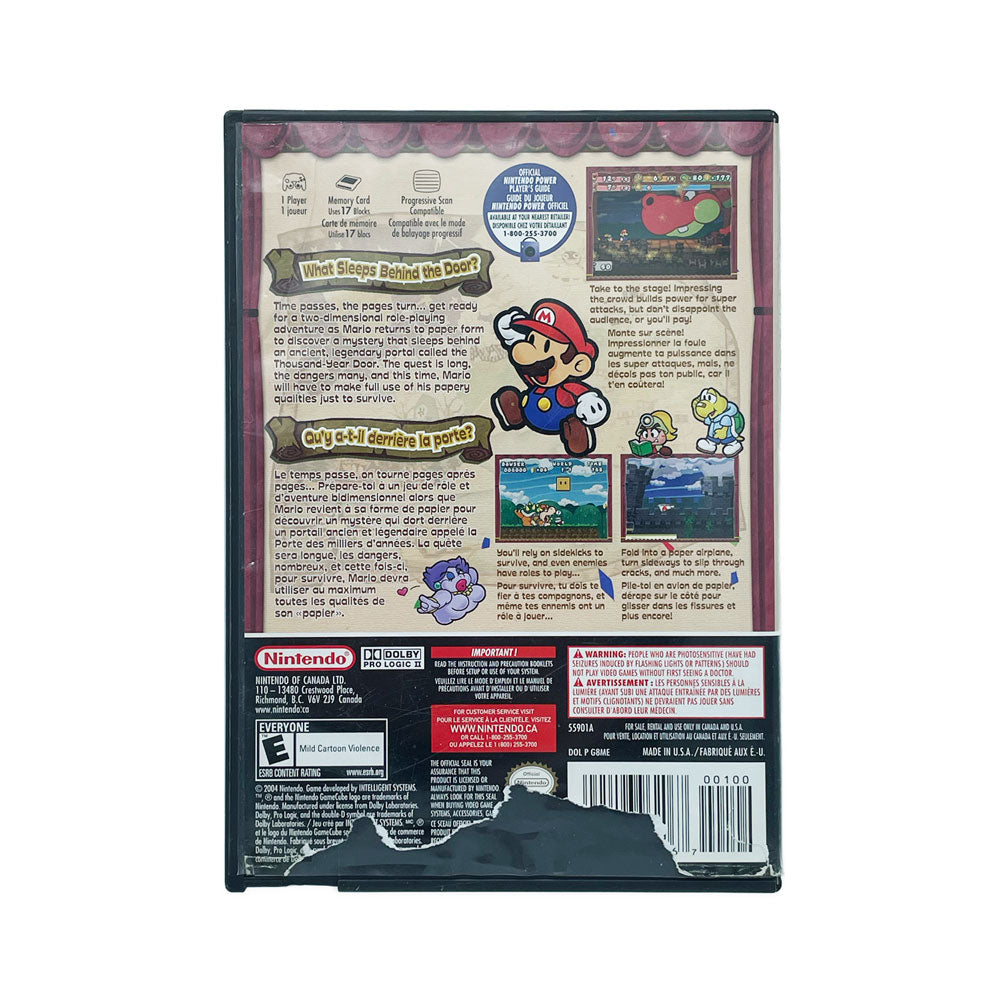 PAPER MARIO THE THOUSAND-YEAR DOOR (BS) | LABEL WEAR | NO MANUAL | GC