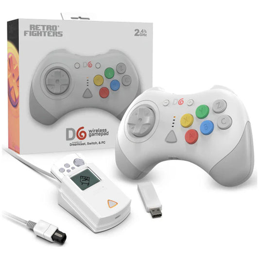 RETRO FIGHTER D6 WIRELESS GAMEPAD FOR DREAMCAST