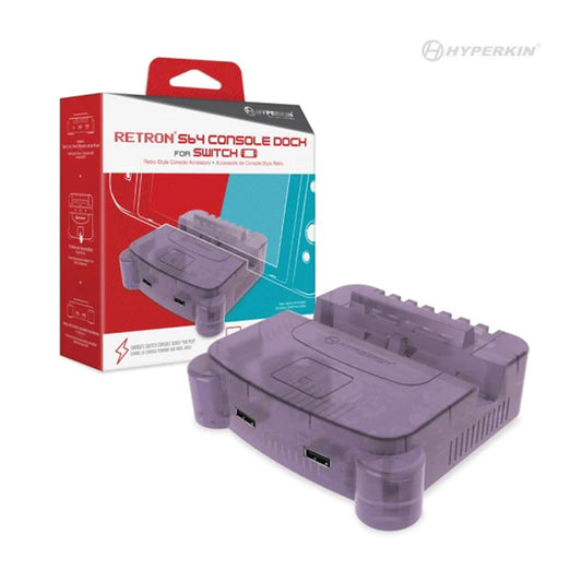 HYPERKIN RETRON S64 CONSOLE DOCK FOR SWITCH (PURPLE) - SWITCH