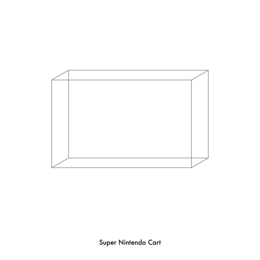 SUPER NINTENDO CART PLASTIC PROTECTOR