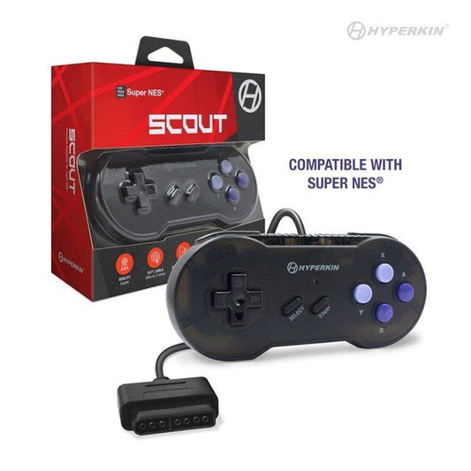 HYPERKIN SCOUT PREMIUM CONTROLLER FOR SUPER NES® (BLACK)