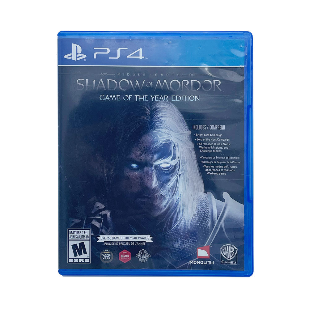 MIDDLE EARTH SHADOW OF MORDOR GOTY | PP | PS4