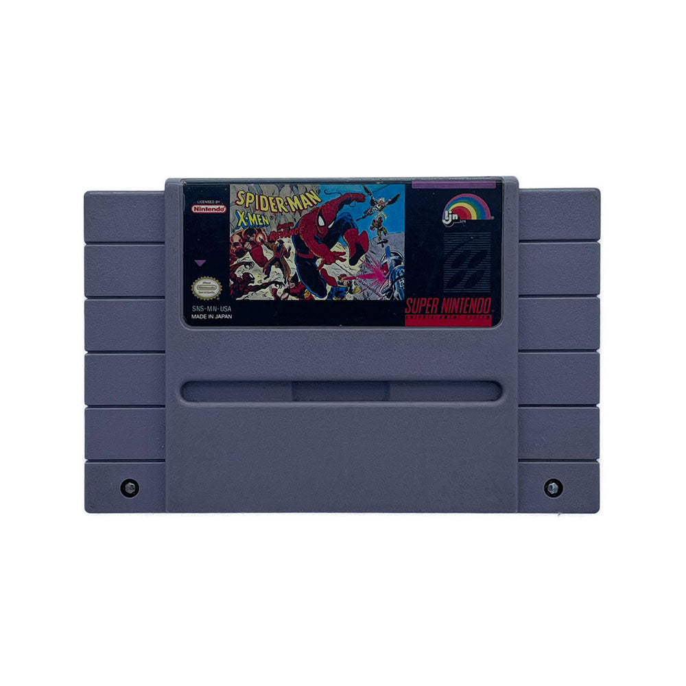 SPIDER-MAN X-MEN | LABEL WEAR | SNES