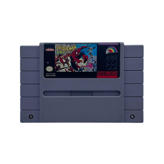 SPIDER-MAN X-MEN | LABEL WEAR | SNES
