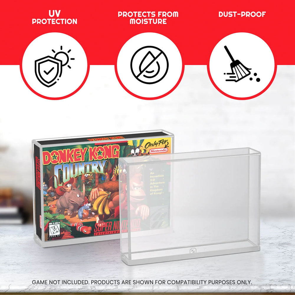 ACRYLIC CASE FOR SNES/64 BOXED GAMES