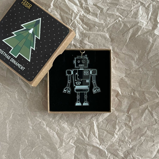 B.O.B. - Retro Robot Holiday Ornament